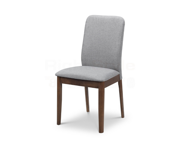 Albany Stylish Dining Chair - Grey Fabric Mix