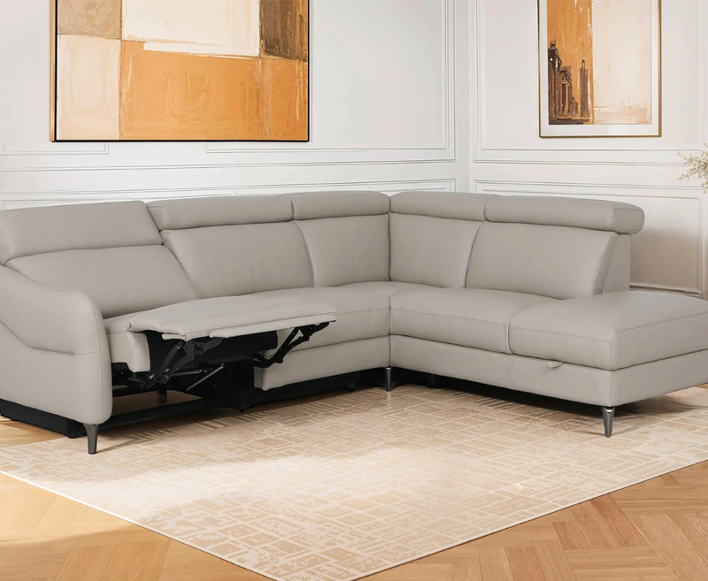 Atlasi Electric Corner Sofa - Stone