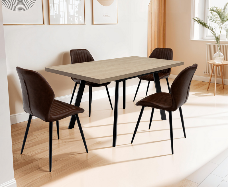 Dalton 1.2m Extending Dining Table - Light Oak