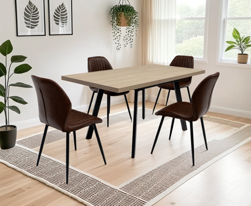 Dalton 1.2m Extending Dining Table - Light Oak