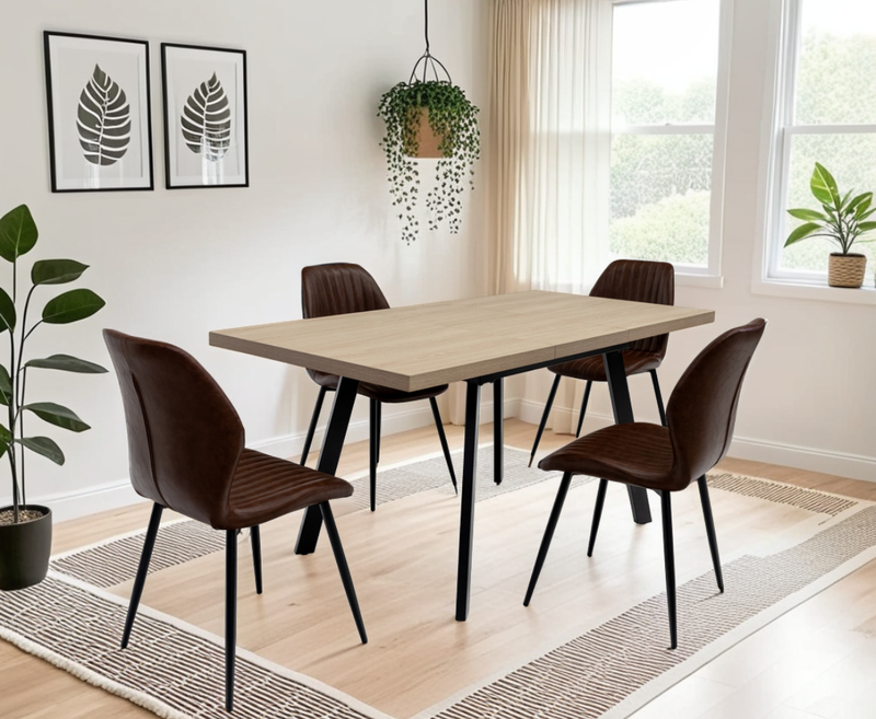 Dalton 1.2m Extending Dining Table - Light Oak