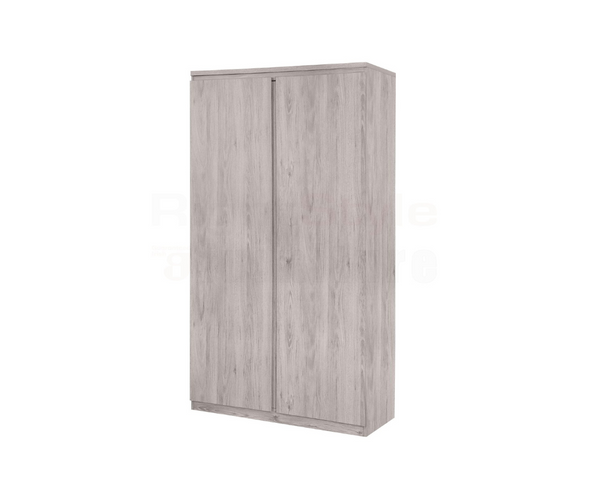 Europa 2 Door Wardrobe - Grey Oak