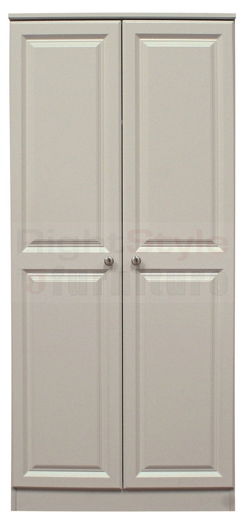 Greystones 2 Door Robe with Shelves and Mirror