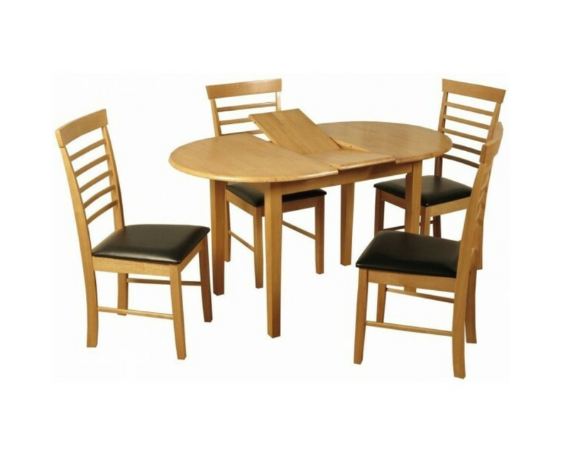 Hanover Oval Butterfly Set + 4 Chairs