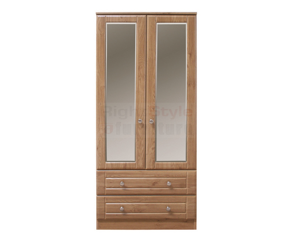 Nore 2 Door/2 Drawer Robe with Mirrors