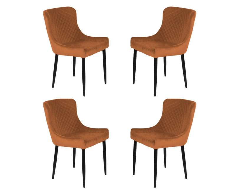 Manhattan 120cm Round Extending Dining Set - 4 Talia Chairs