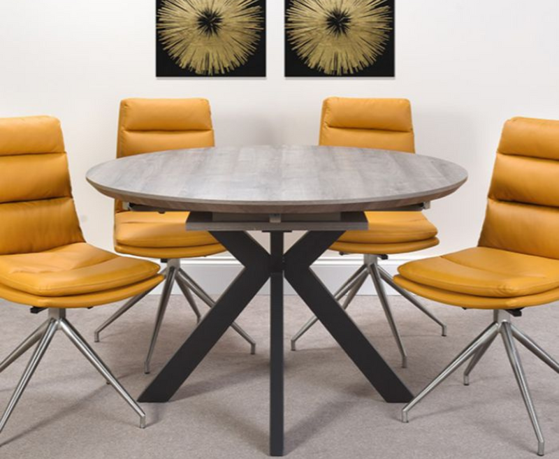 Manhattan 120cm Round Table Fixed