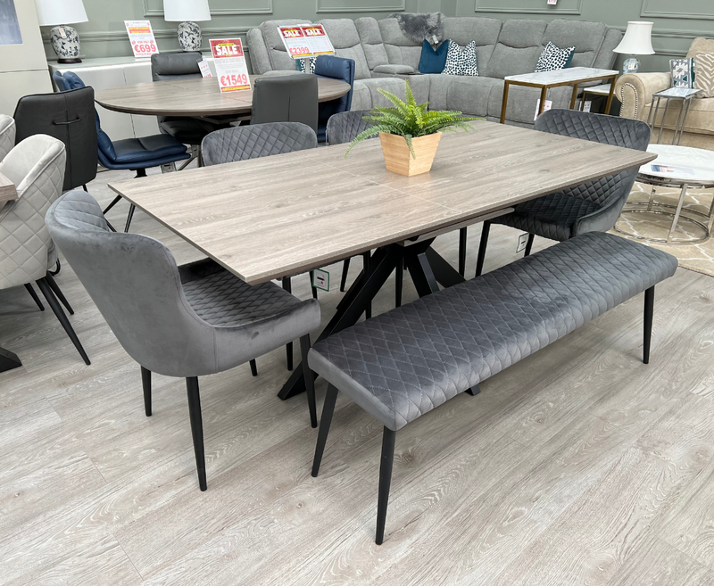 Manhattan 140cm Extending Dining Set