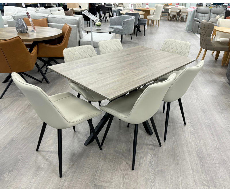 Manhattan 140cm Fixed Dining Set