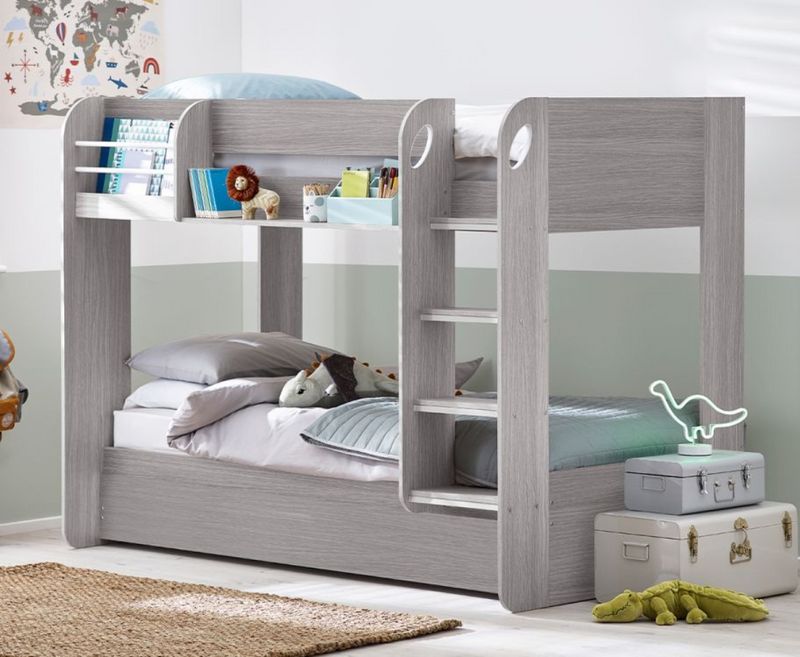 Mark Bunk and Underbed - Grey Oak