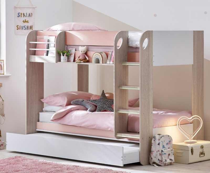 Mark Bunk and Underbed - Pastel Pink