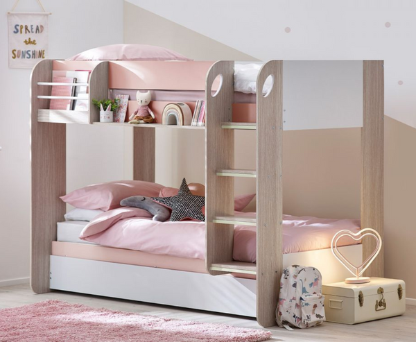 Mark Bunk and Underbed - Pastel Pink