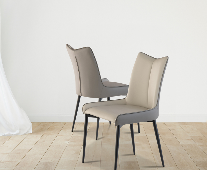 Nardo Fabric Dining Chair - Light Grey