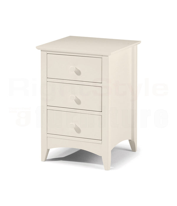 Opal 3 Drawer Bedside