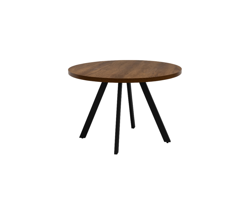 Panama 1.1m Round Dining Table - Dark Oak