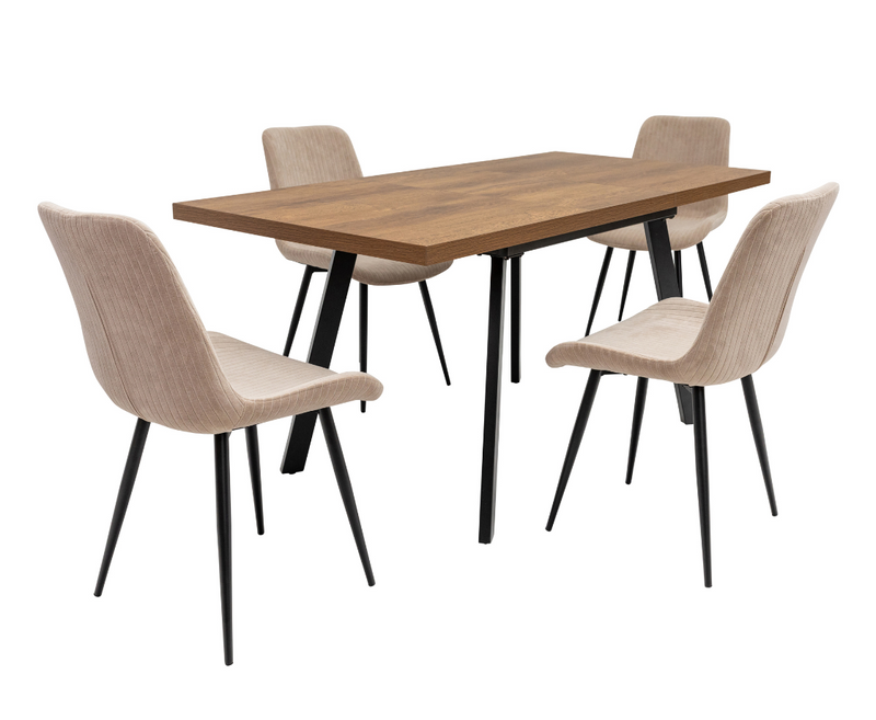 Panama 1.2m Extending Dining Table - Dark Oak