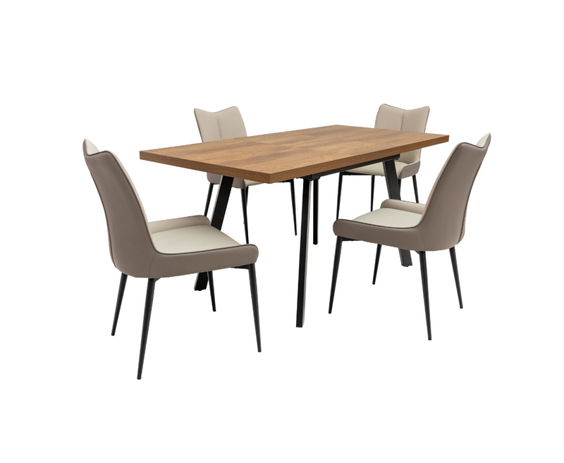 Panama 1.2m Extending Dining Table - Dark Oak