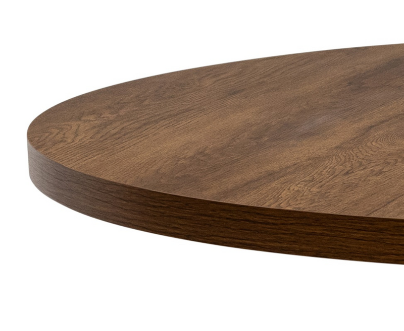 Panama 1.1m Round Dining Table - Dark Oak