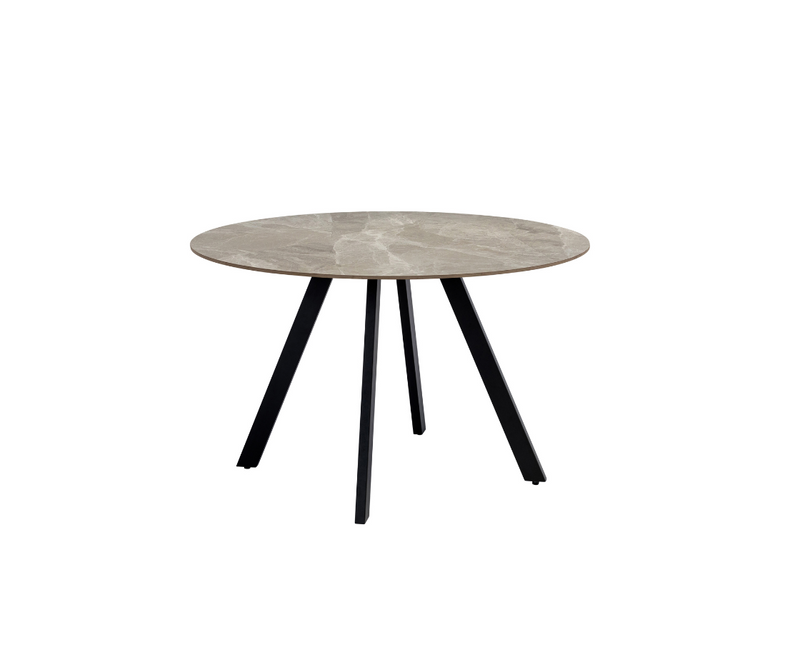 Saldini 1.07m Round Dining Table - Grey