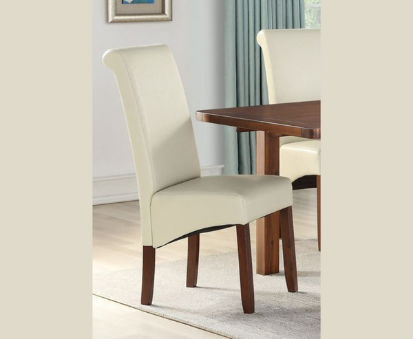 Sophie D/Chair Cream with Acacia Legs