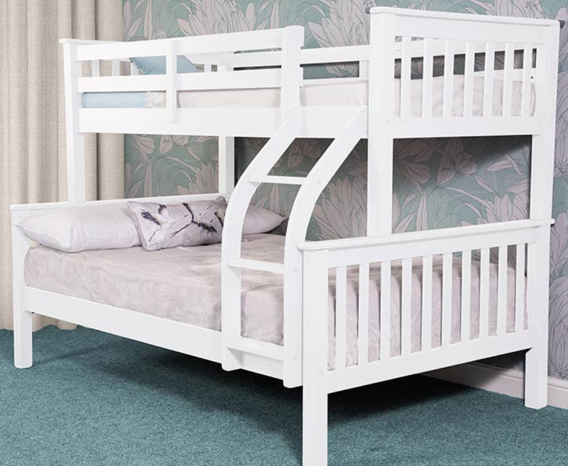 Treble Triple Sleeper Bunk Bed - White