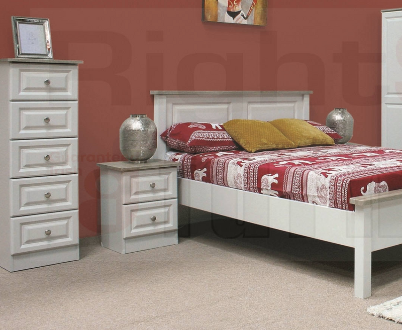 Trufflestone 1 Door Robe with Mirror + 2 Drawers