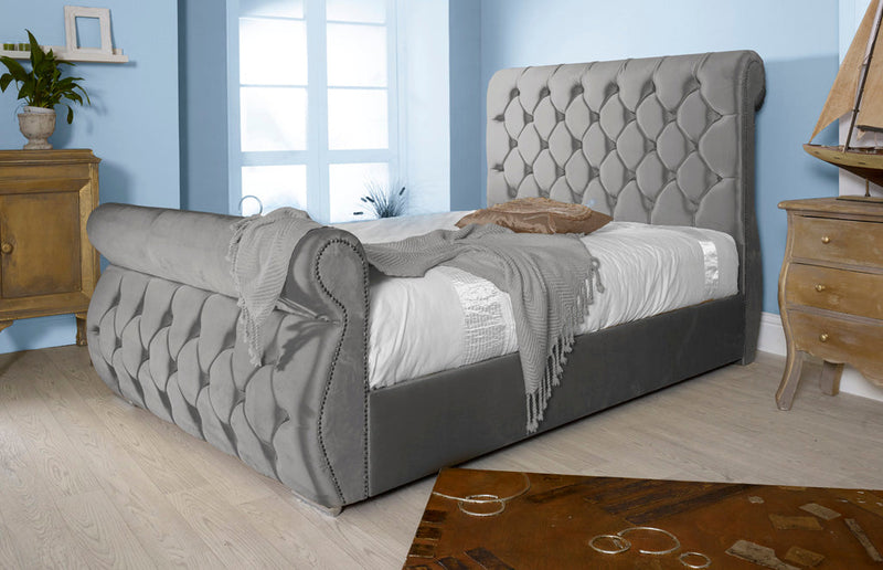 Chester 4ft Ottoman Bed Frame- Naples Silver