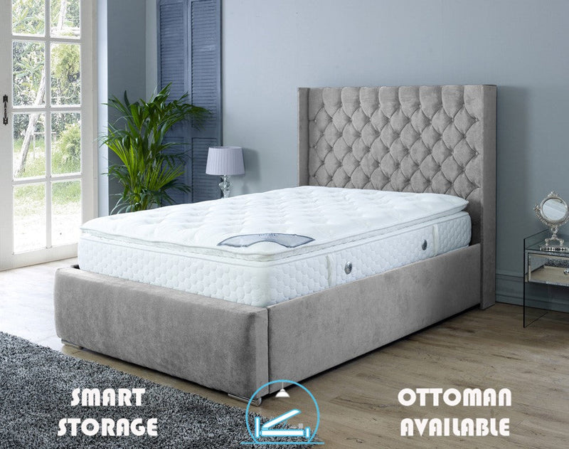 Rose 6ft Superking Ottoman Bed Frame- Naples Sand