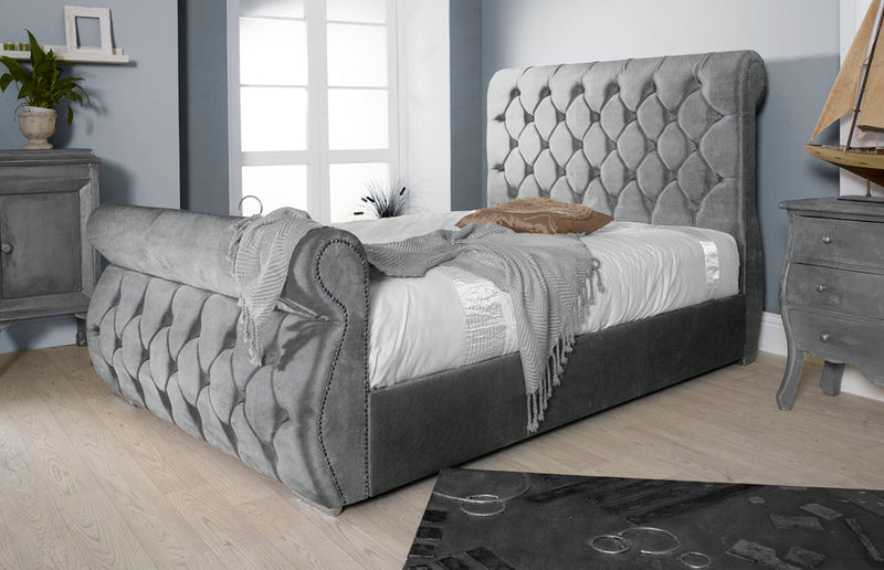 Chester 3ft Single Ottoman Bed Frame- Naples Sand