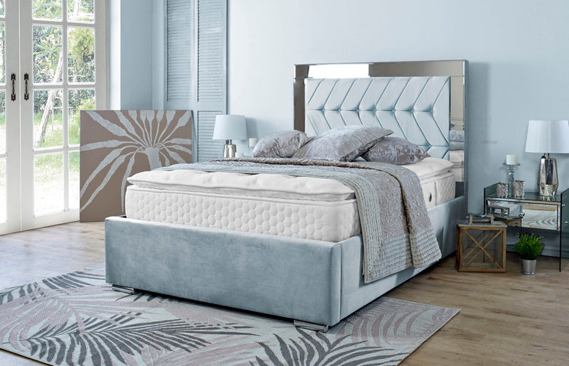 Parie 6ft Superking Bed Frame- Naples Grey