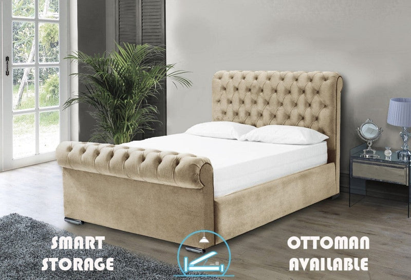 Benito 4ft 6 Ottoman Bed Frame- Naples Sand