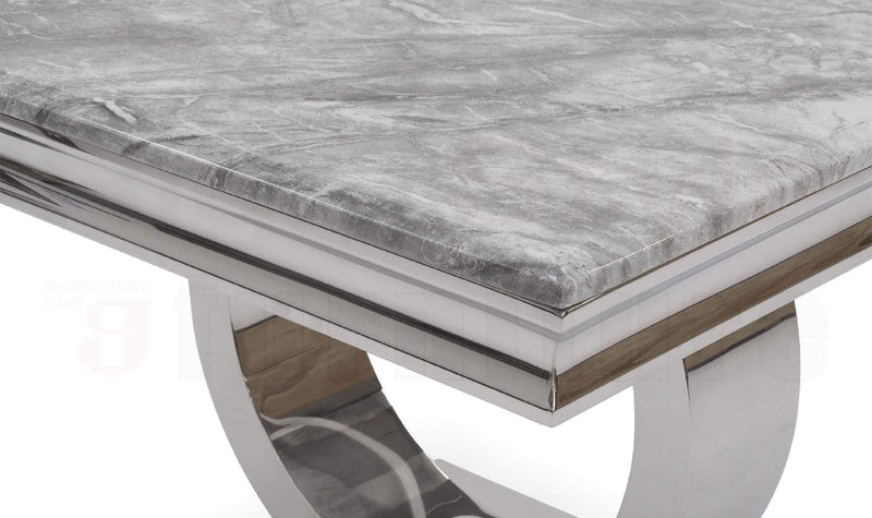Athens Dining Table, Grey 180cm New