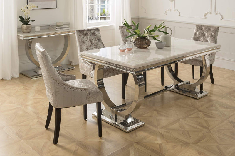 Athens Dining Table, Cream 200cm