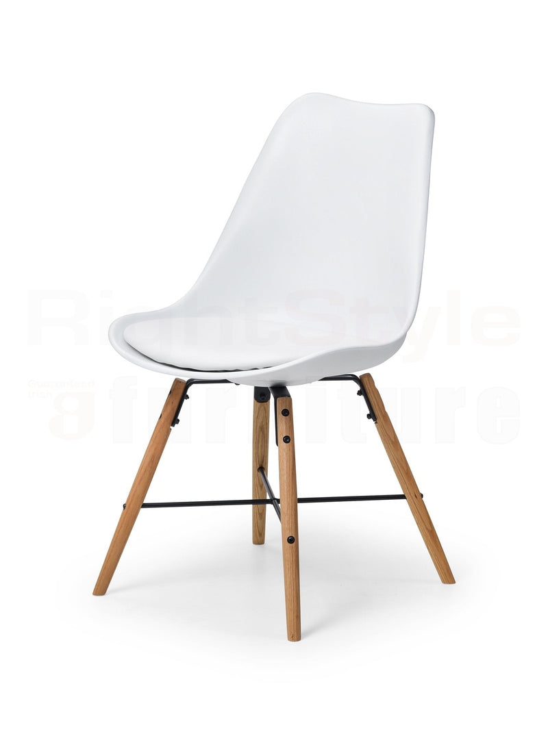 Harri Dining Chair - Black Seat & Black Legs