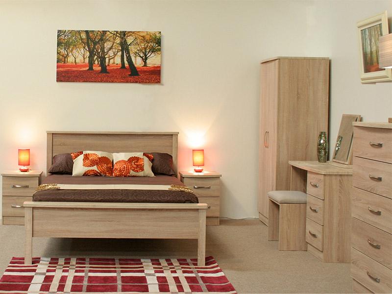 Lungo 4ft Mid Oak Bed Frame