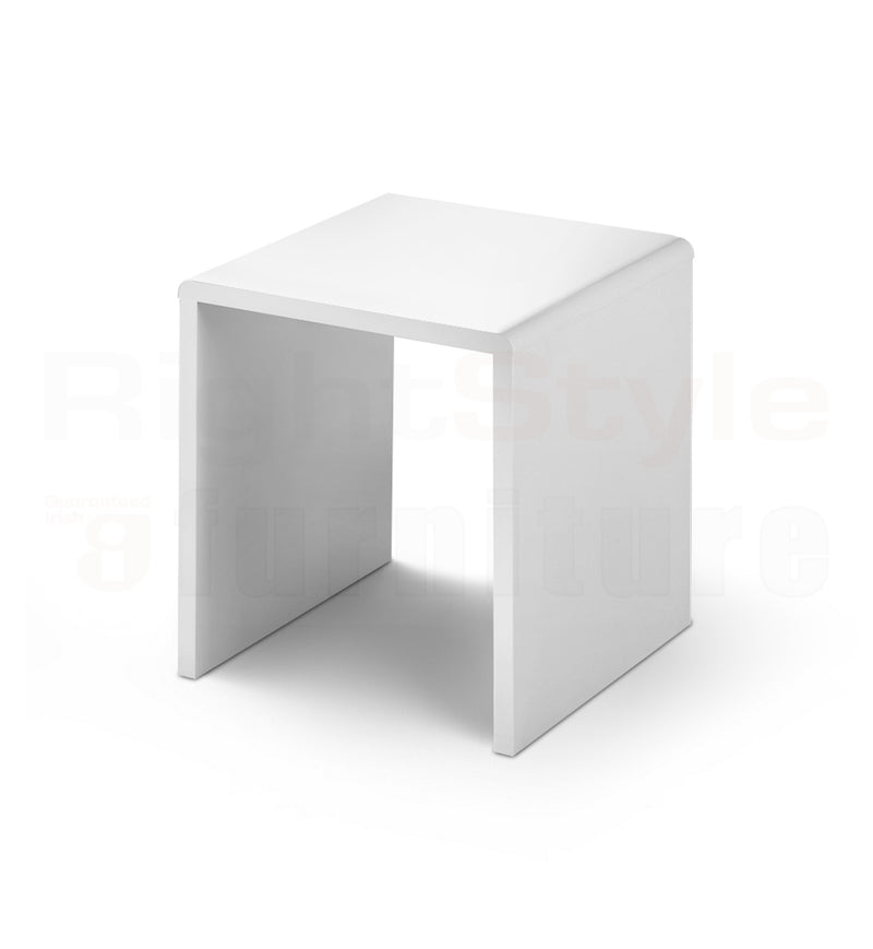 New York High Gloss White Lamp Table